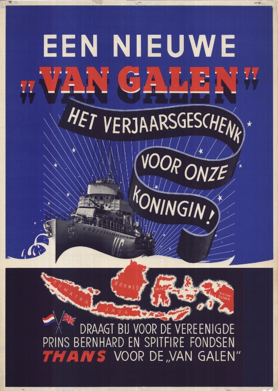 UN CADEAU POUR NOTRE REINE. Bateau VAN GALEN