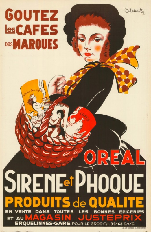 CAFE OREAL, SIRENE ET PHOQUE.