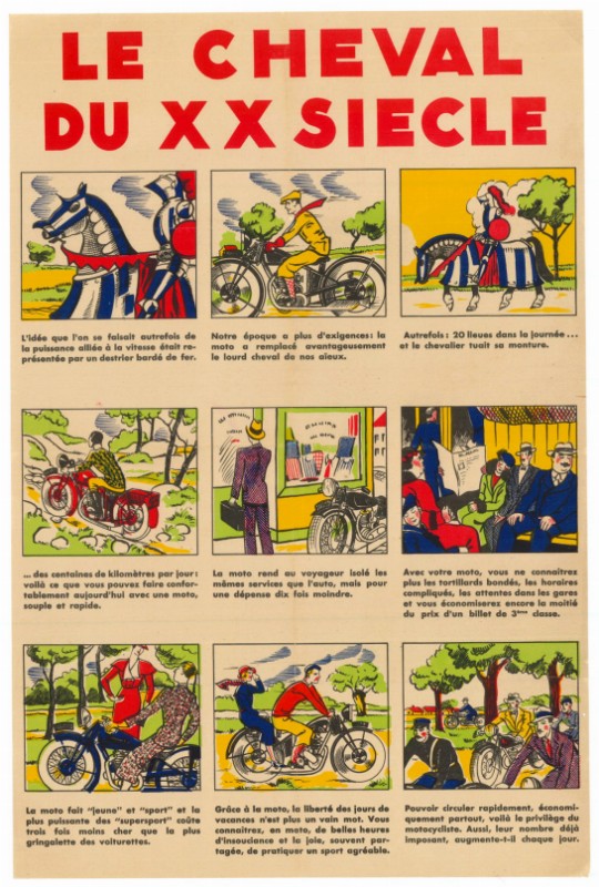LA MOTO, LE CHEVAL DU Xxème Siècle
