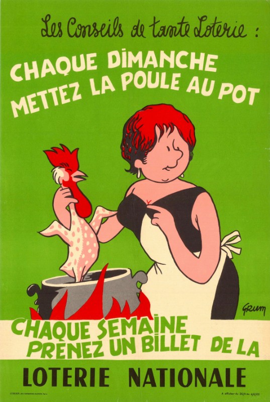 LOTERIE NATIONALE. LA POULE AU POT
