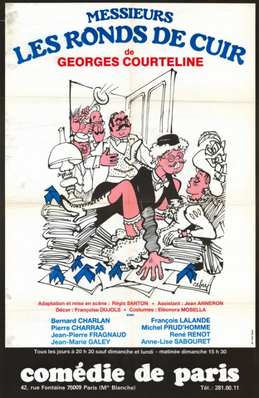 COMEDIE DE PARIS. MESSIEURS LES RONDS DE CUIR