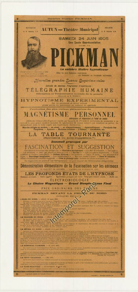 PICKMAN, MAITRE HYPNOTISEUR