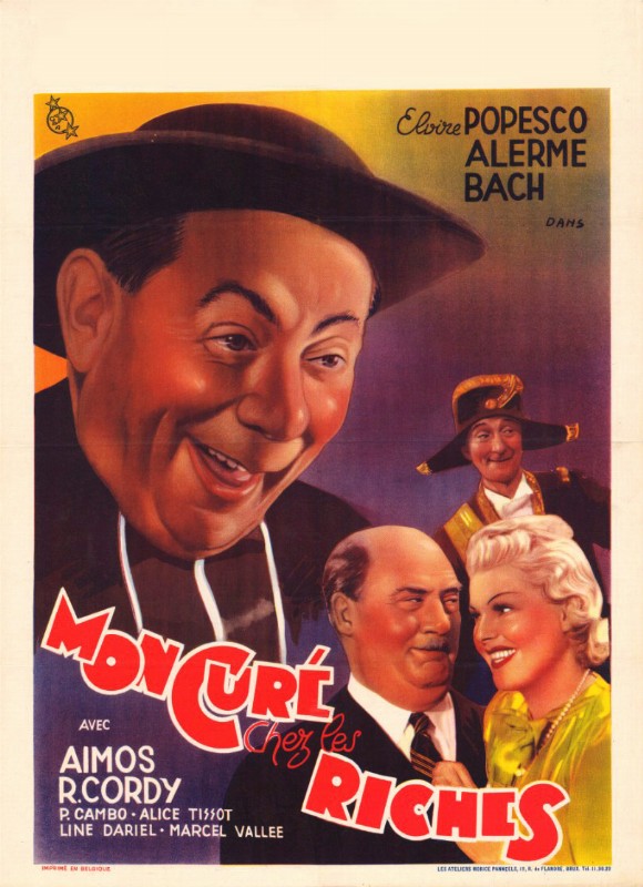Repro 30x40cm - MON CURE CHEZ LES RICHES - Belge