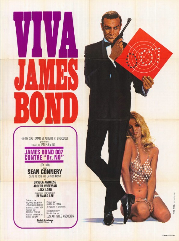 Affiche - JAMES BOND CONTRE DR. NO - Ressortie 120x160cm