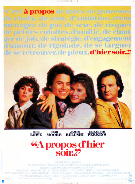 Affiche - A PROPOS D'HIER SOIR - 40x55cm