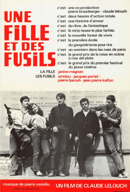 Repro 30x40cm - UNE FILLE ET DES FUSILS - Française