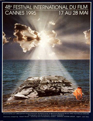 Affiche - FESTIVAL DE CANNES 1995 - 60x80cm