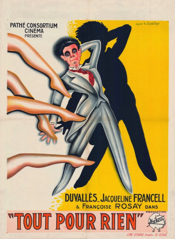 Repro 30x40cm - TOUT POUR RIEN - Belge