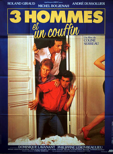 Affiche - TROIS HOMMES ET UN COUFFIN - 120x160cm