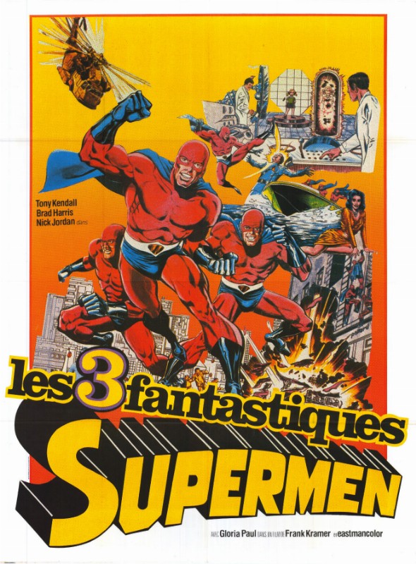 Affiche - TROIS FANTASTIQUES SUPERMAN (les) - 120x160cm