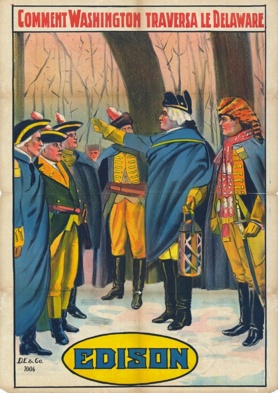 Repro 30x40cm - COMMENT WASHINGTON TRAVERSA LE DELAWARE - Française
