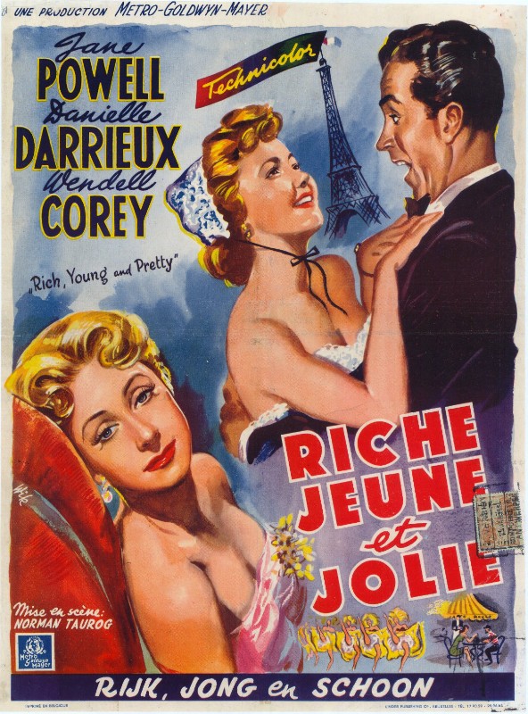 Affiche - RICHE, JEUNE ET JOLIE - 36x56cm