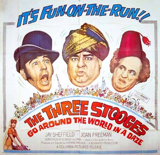 Affiche - THREE STOOGES GO AROUND THE WORLD (t - 205x205cm