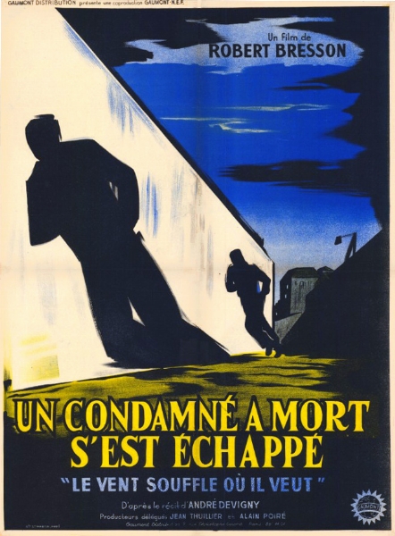 Repro 30x40cm - UN CONDAMNE A MORT S'EST ECHAPPE - Française