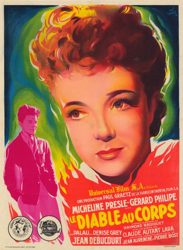 Repro 30x40cm - DIABLE AU CORPS (le) - Française