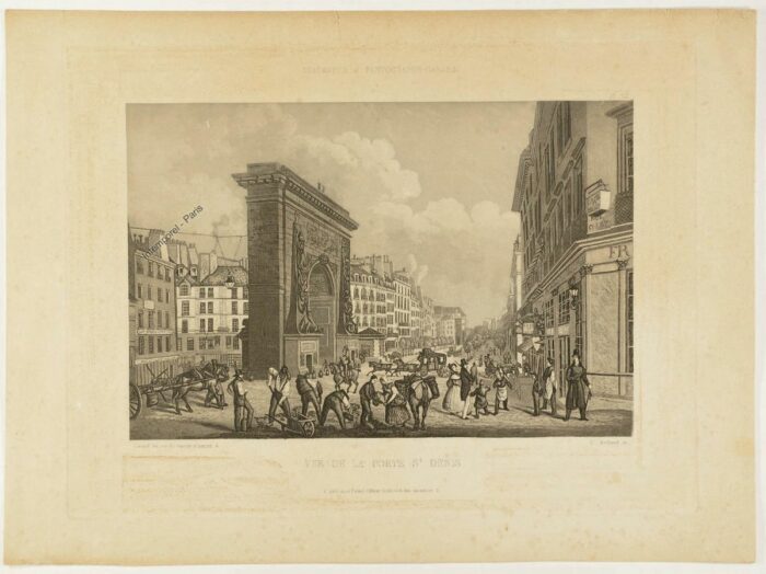 VUE DE LA PORTE SAINT DENIS