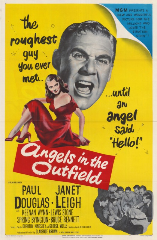 Repro 30x40cm - ANGELS IN THE OUTFIELD - U.S.