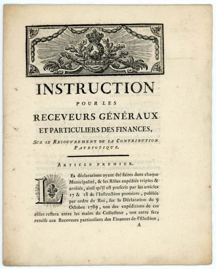 INSTRUCTION POUR LES RECEVEURS GENERAUX