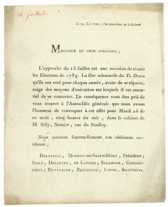 ASSEMBLEE GENERALE DES ELECTEURS DE 1789