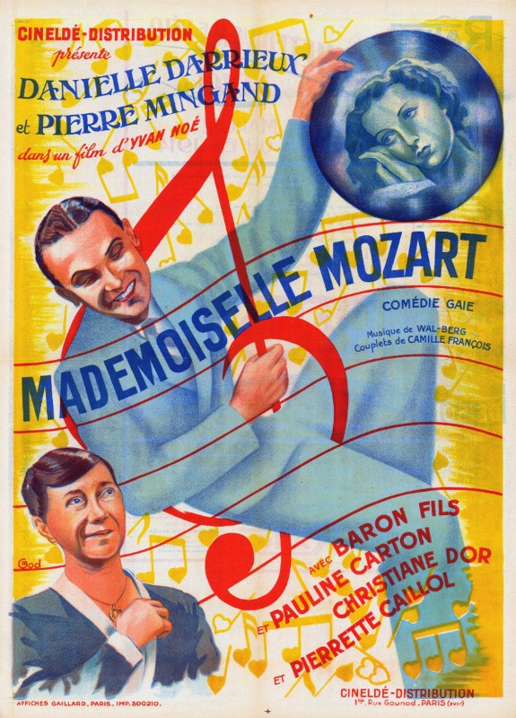 Affiche - MADEMOISELLE MOZART - Ressortie 60x80cm