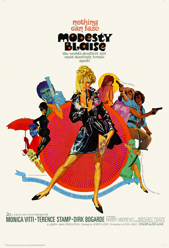 Repro 30x40cm - MODESTY BLAISE - U.S.