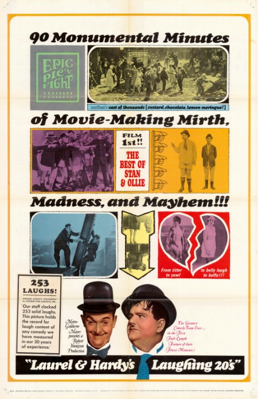 Repro 30x40cm - LAUREL AND HARDY'S LAUGHING 20'S - U.S.