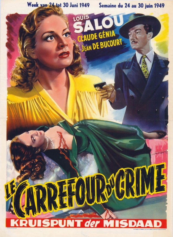 Repro 30x40cm - CARREFOUR DU CRIME - Belge