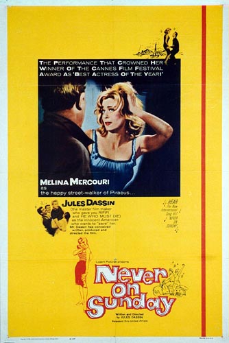 Affiche - JAMAIS LE DIMANCHE - 70x105cm