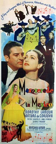 Affiche - MASQUERADE IN MEXICO - 36x92cm