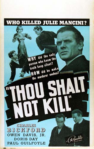 Affiche - THOU SHALT NOT KILL - 36x56cm