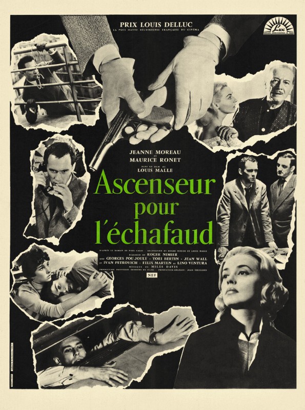 Affiche - ASCENSEUR POUR L'ECHAFAUD - 60x80cm