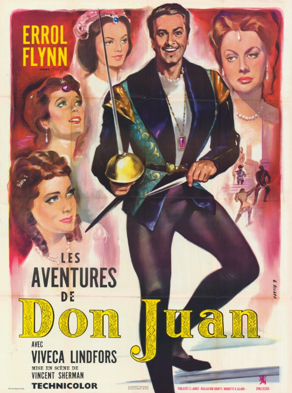 Affiche - AVENTURES DE DON JUAN (les) - Ressortie 120x160cm