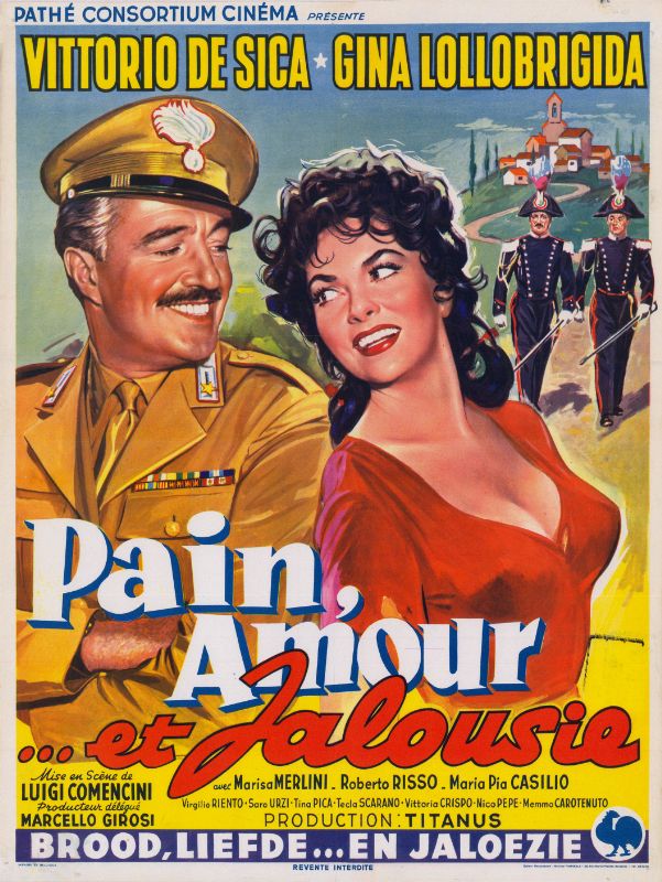 Repro 30x40cm - PAIN, AMOUR ET JALOUSIE - Belge