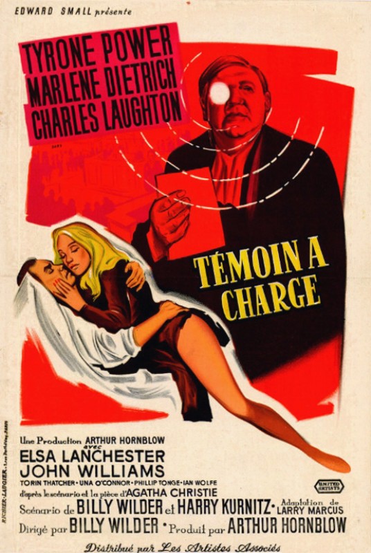 Repro 30x40cm - TEMOIN A CHARGE - Française