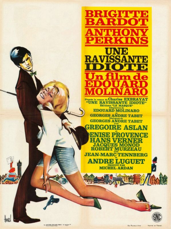 Affiche - UNE RAVISSANTE IDIOTE - 60x80cm