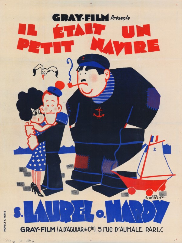 Repro 30x40cm - IL ETAIT UN PETIT NAVIRE - Française