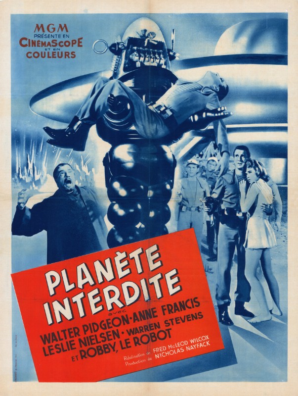 Repro 30x40cm - PLANETE INTERDITE - Française
