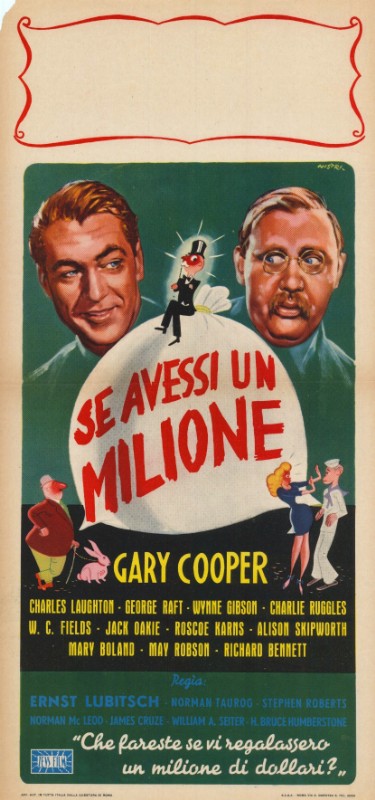 Affiche - SI J'AVAIS UN MILLION - Ressortie 33x71cm