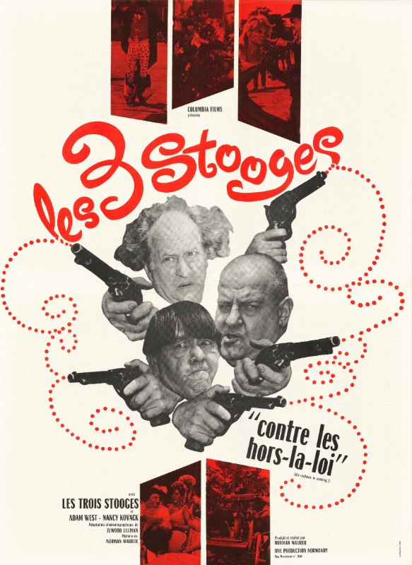 Repro 30x40cm - TROIS STOOGES CONTRE LES HORS-LA-LOI - Française