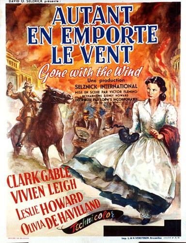 Affiche - AUTANT EN EMPORTE LE VENT - 60x80cm - BEL