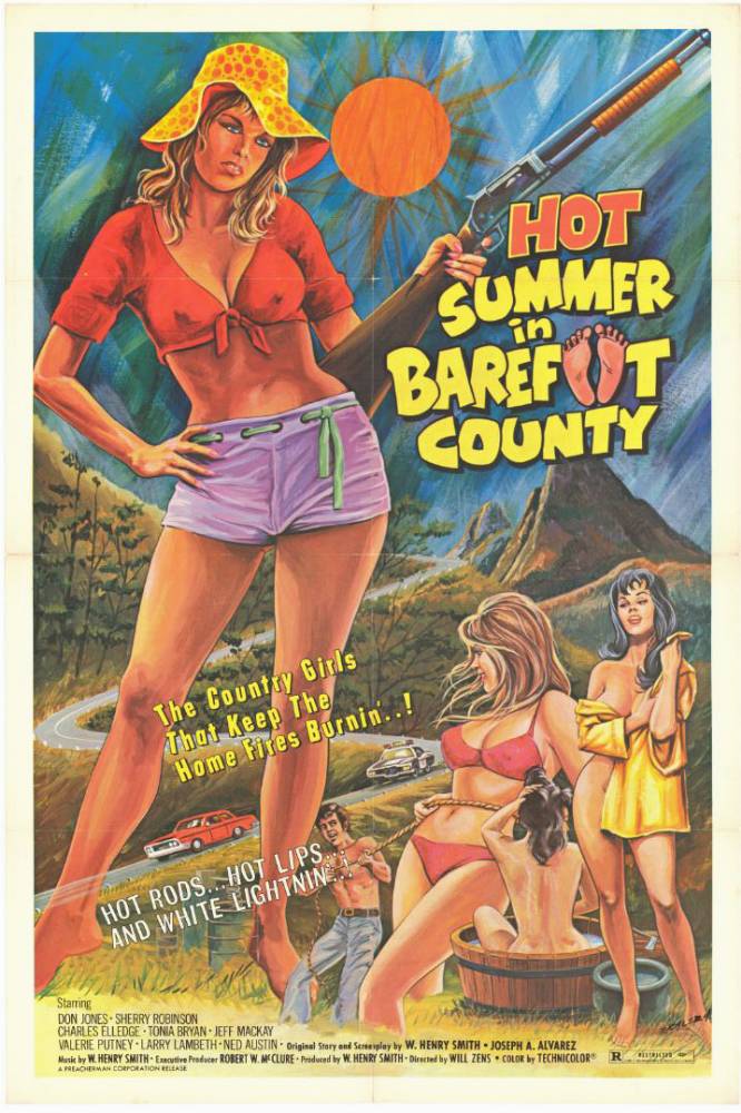 Affiche - HOT SUMMERC IN BAREFOOT COUNTY - 70x105cm