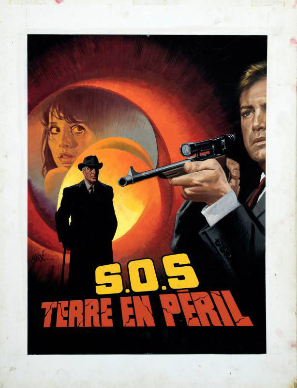 Maquette - S.O.S. TERRE EN PERIL - 50x65cm