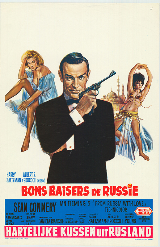 Affiche - BONS BAISERS DE RUSSIE - Ressortie 36x56cm