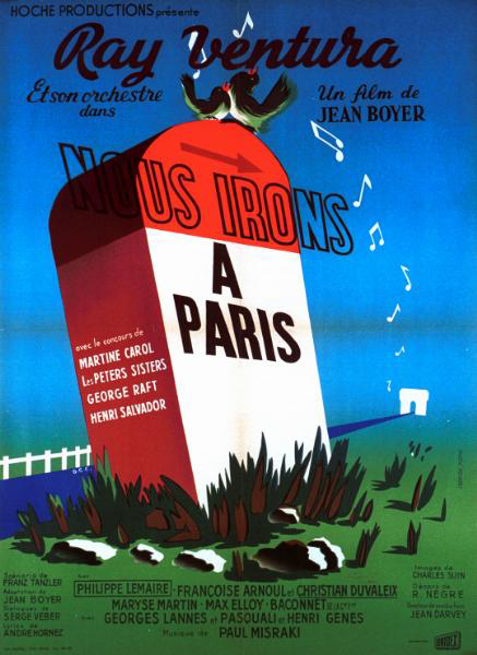Affiche - NOUS IRONS A PARIS - 60x80cm