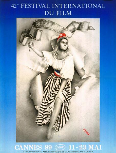 Affiche - FESTIVAL DE CANNES 1989 - 60x80cm
