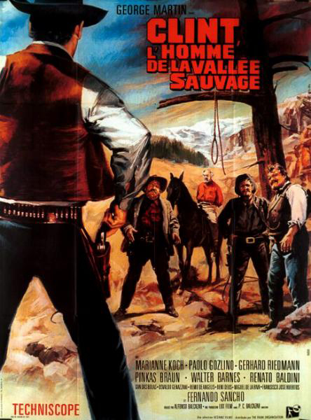Affiche - CLINT L'HOMME DE LA VALLEE SAUVAGE - 60x80cm