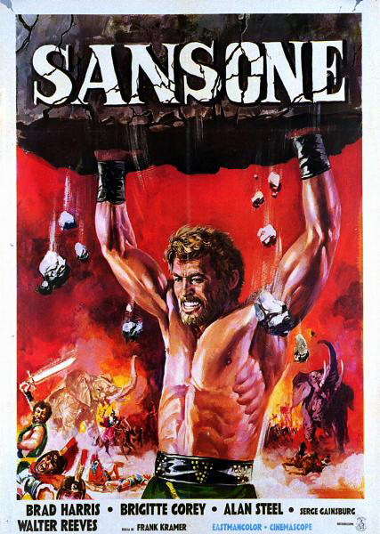 Affiche - SAMSON CONTRE HERCULE - 100x140cm