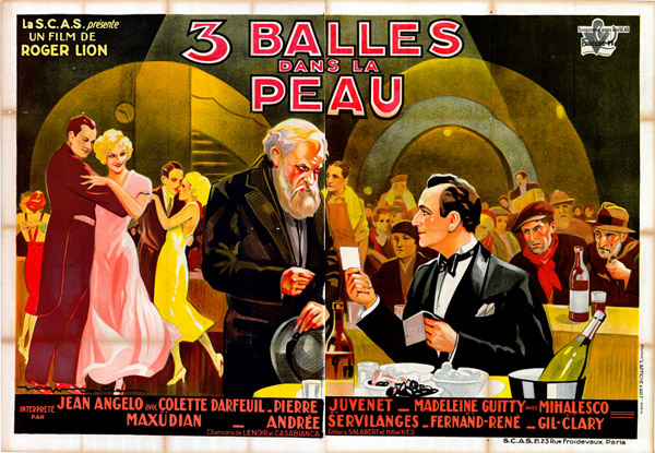 Affiche - TROIS BALLES DANS LA PEAU - 240x160cm