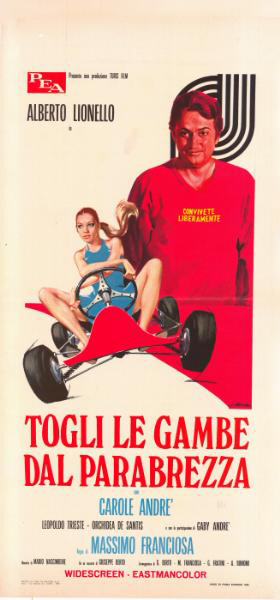 Affiche - TOGLI LE GAMBE DAL PARABREZZA - 33x71cm