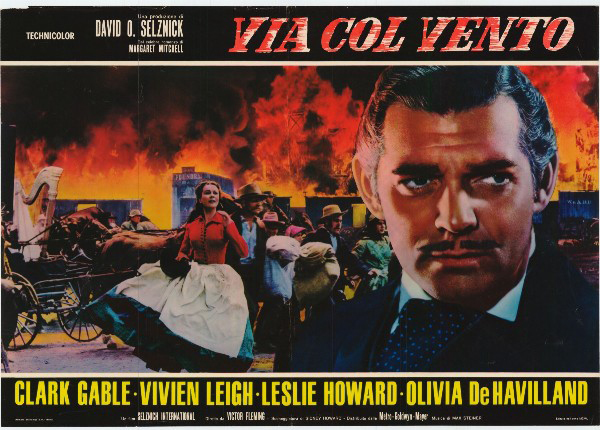 Affiche - AUTANT EN EMPORTE LE VENT - Ressortie 47x66cm